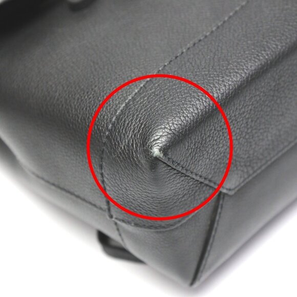 LOUIS VUITTON Black Leather Backpack - Picture 6 of 16